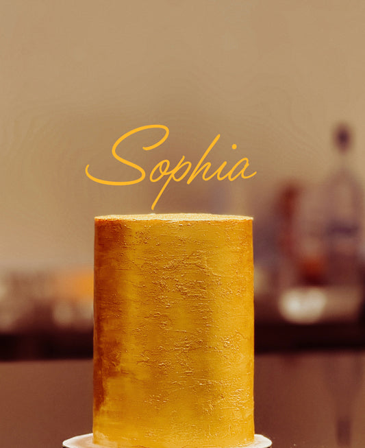 Sophia: Elegant Indulgence, A toffee and Vanilla Cake